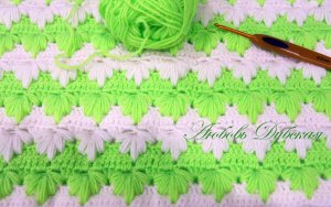 Красивый и легкий узор для пледа. Мастер класс.