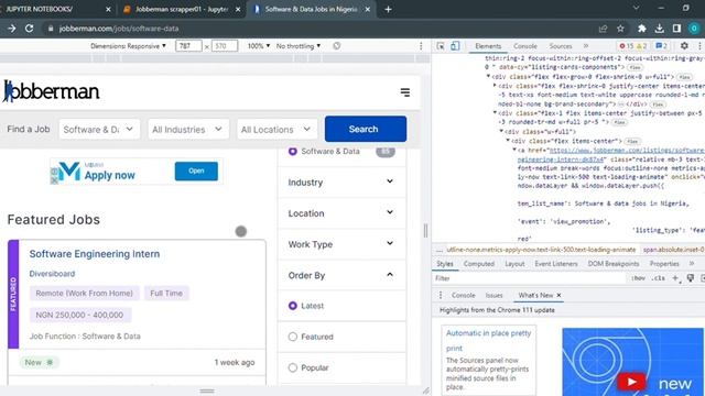 Webscraping multiple webpages using python library BeautifulSoup