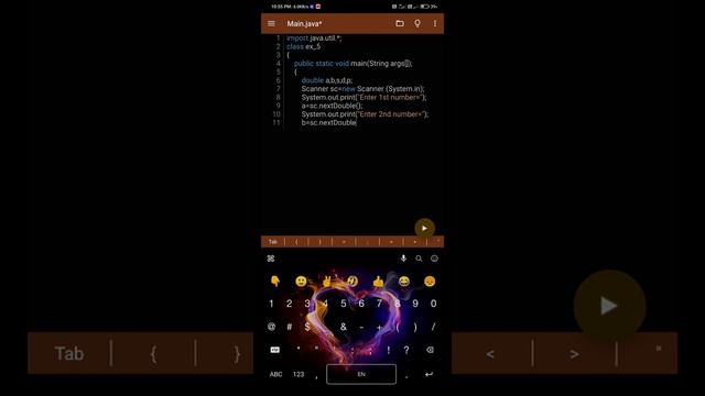 Java program to find sum, difference and product of two specific number by Scanner. смотреть онлайн
