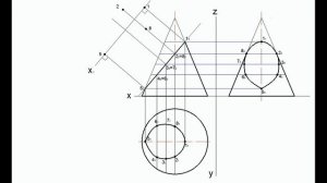 Натуральная величина усеченного конуса