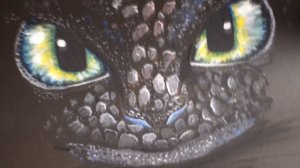 Рисую Беззубика (ночную Фурию) из мультика "Как приучить дракона"