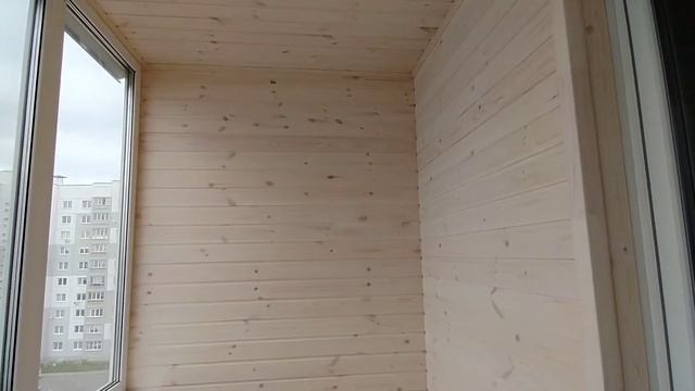 Отделка балкона вагонкой в горизонтальном положении. смотреть онлайн