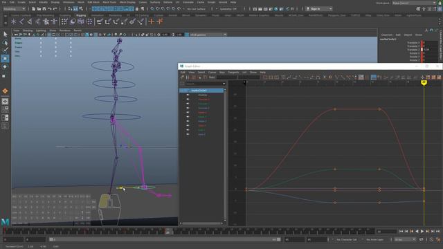 4 - First animation in Maya / Первая анимация в Maya