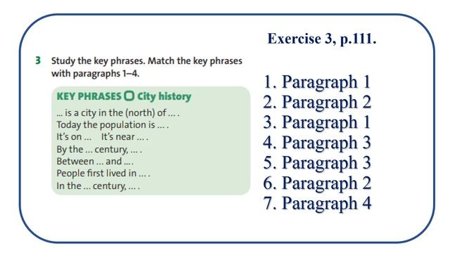 English Plus 6 grade p 111 Unit 9. An article about a town. смотреть онлайн