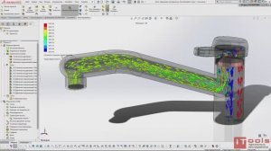 FL001. Простой расчёт потока в SOLIDWORKS Flow Simulation