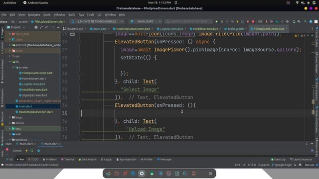 File upload in firebase storage // firebase tutorial flutter