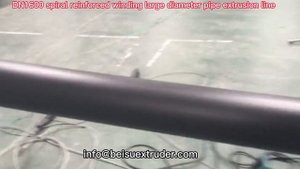 Оборудование для экструзии спиральных труб из полиэтилена большого диаметра