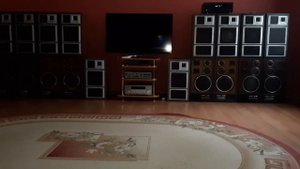 по вашим просьбам  слушаем аудио ресивер denon  1311. с колонками электроника  35ас015.