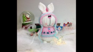 Сувенир своими руками! Мастер-класс "Зайчик спицами"