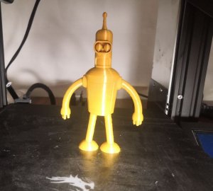 3д печать Бендера из Футурамы