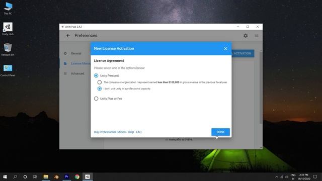 How to Install Unity Game Engine(2021)