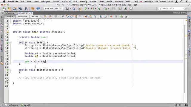 ۱۹- متود init برای Applet در جاوا Java смотреть онлайн