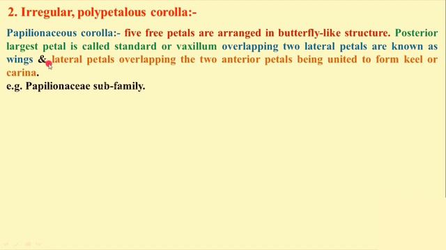 CorollaPetalsShape of CorollaCruciformCaryophyllaceousGamopetalous and PolypetalousRay Floret