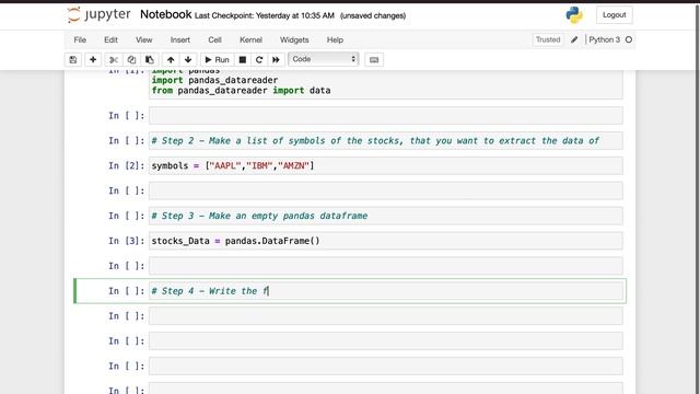 How to Extract Data of Multiple Stocks using Python смотреть онлайн