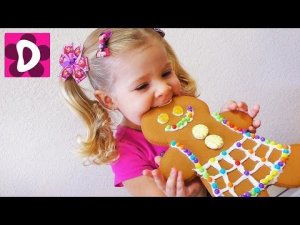 DIY Делаем Огромные Печеньки-Человечки из Шрека в футболках Щенячий Патруль ✿ Kids Diana Show