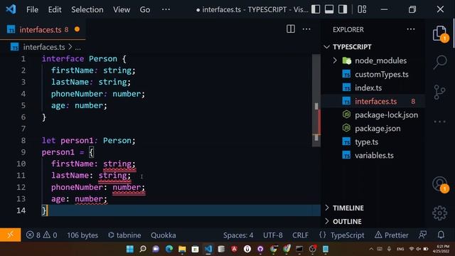Learn Interfaces in Typescript within 2 minutes ? смотреть онлайн