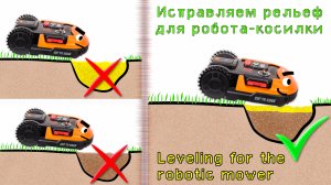 Подсыпка рельефа для робота-газонокосилки
