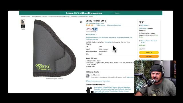 Glock 42 Pocket Carry Holster| Sticky Holster SM-5 смотреть онлайн