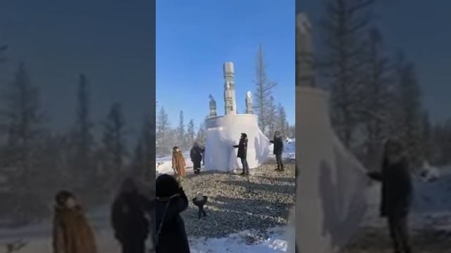 В Якутии в городе Удачный открыта стела "Полярный круг"