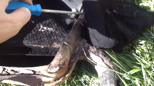 Вскрытие оригинального резонатора Пассат Б3 нержавейка смотреть онлайн