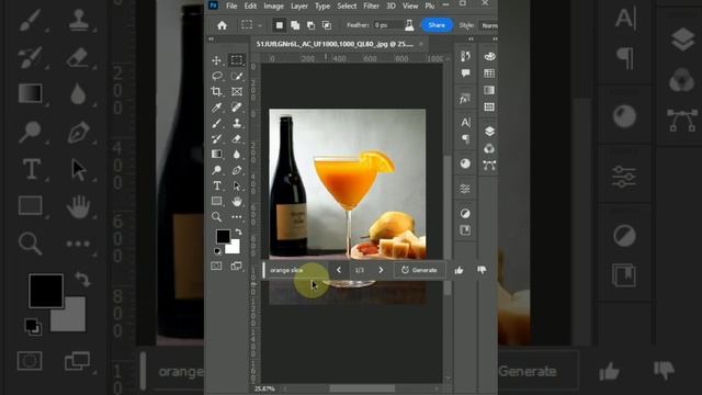 How to Change Drink Product by Using Generative Fill in Adobe Photoshop Beta