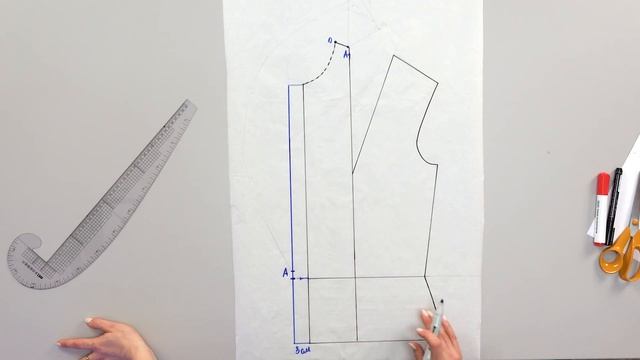 Стильная куртка-бомбер из замши с интересным воротником. Часть 1. Конструирование воротника-шали.