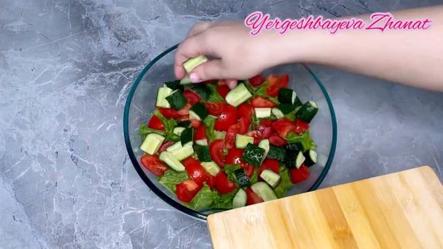 Салат Греческий. Быстрый, вкусный, лёгкий, свежий и полезный салат.