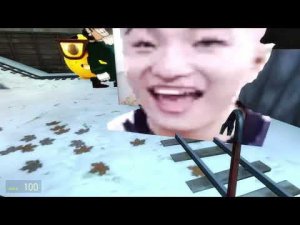 убегаю от разных некстботов на новогодней карте тф2