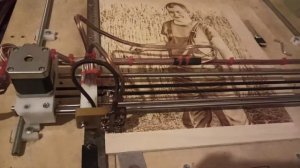 Наш пиропринтер в работе.