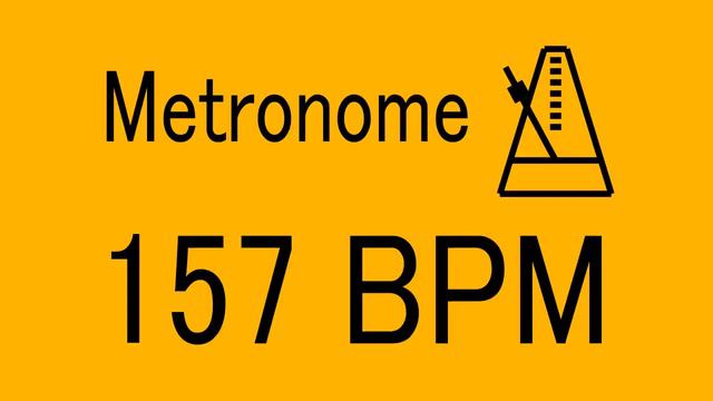 157 BPM METRONOME FOR TRAINING MUSICAL INSTRUMENT / 楽器練習用 メトロノーム / practice смотреть онлайн