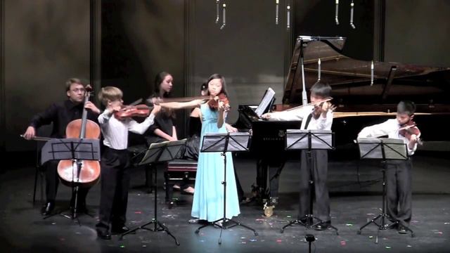 Vivaldi Concerto for 4 violins, 1st and 3rd mvts. смотреть онлайн