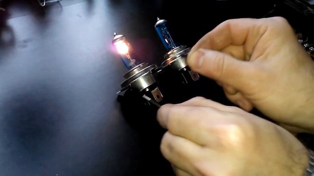 Галогенные лампы c Alixpress 100Вт цоколь H4 смотреть онлайн