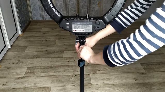 Обзор кольцевой лампы Soft Ring Light RL-18 45 см смотреть онлайн