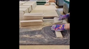 Процесс производства керамической плитки ручной работы и раскраски от Лайн Керамик