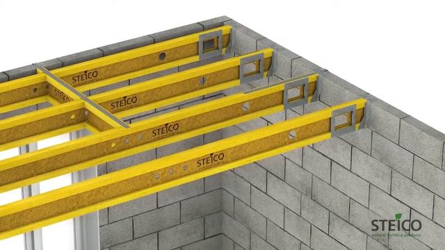 Монтаж балок перекрытия STEICO Joist смотреть онлайн