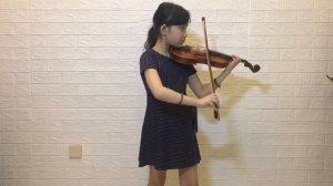 Chindy play Violin Etude no. 36 Op, 45 (F. Wohlfahrt)