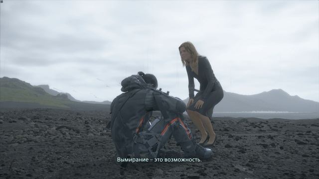 Death Stranding Игрофильм Прохождение 17 ч Берег Амелии Побег с берега Директор-президент