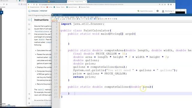 CIT149 E10 Programming Exercises 3-7