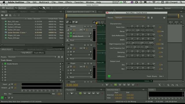 Multitrack Recording & Mixing Basics in Adobe Audition for the Mac смотреть онлайн