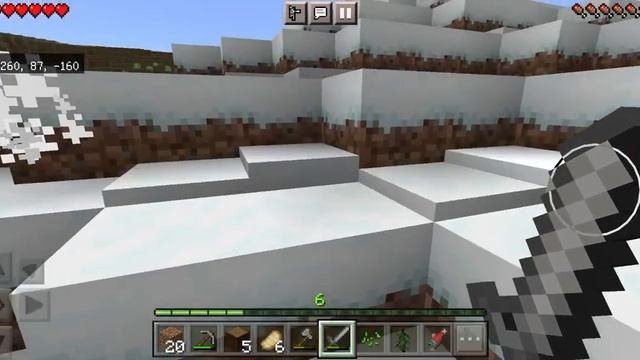 В снежном биоме в Minecraft смотреть онлайн