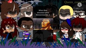 [Past Baki part Five￼￼ React To the future￼]￼ Kind of short￼ ( by: Queen_coco317)￼ Original￼