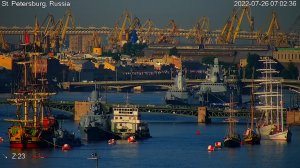 Главный военно-морской парад ко Дню ВМФ начнется в Санкт-Петербурге через 21 час 31 июля в 11-00