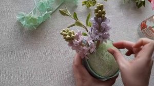 Сборка весеннего букета из холодного фарфора. Финал курса.