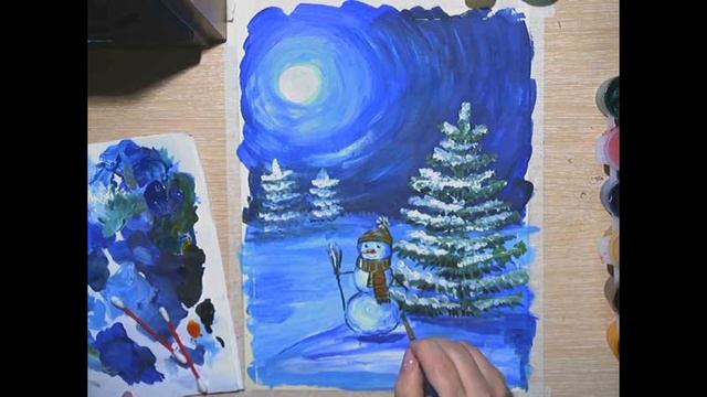 Зимний пейзаж смотреть онлайн