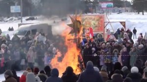 Сжигаем ЧУЧЕЛО Масленица 2023   Лесосибирск Все ВИДЕО смотри Плейлист ссылка в Описании и коментария