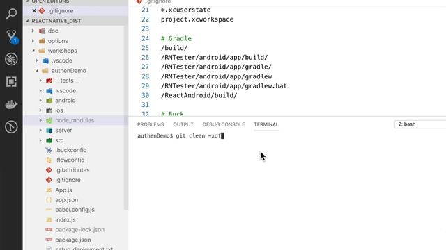 สอน Git ตอนที่12# - Delete ignore files ด้วย git clean -xdf смотреть онлайн