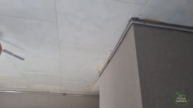 Натяжные потолки, много углов, штапиковый профиль смотреть онлайн