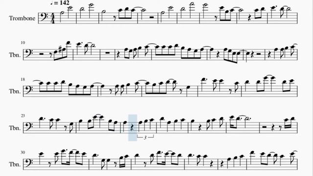 Trombone Sheet Music: How to play Brave Heart (Digimon) by Ayumi Miyazaki смотреть онлайн
