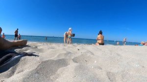 Пляж. Поповка. Крым.
