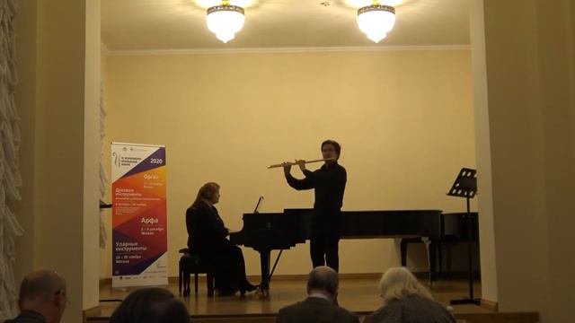 С. Прокофьев, Соната для флейты и фортепиано (1 этап III тура, III ВМК) смотреть онлайн